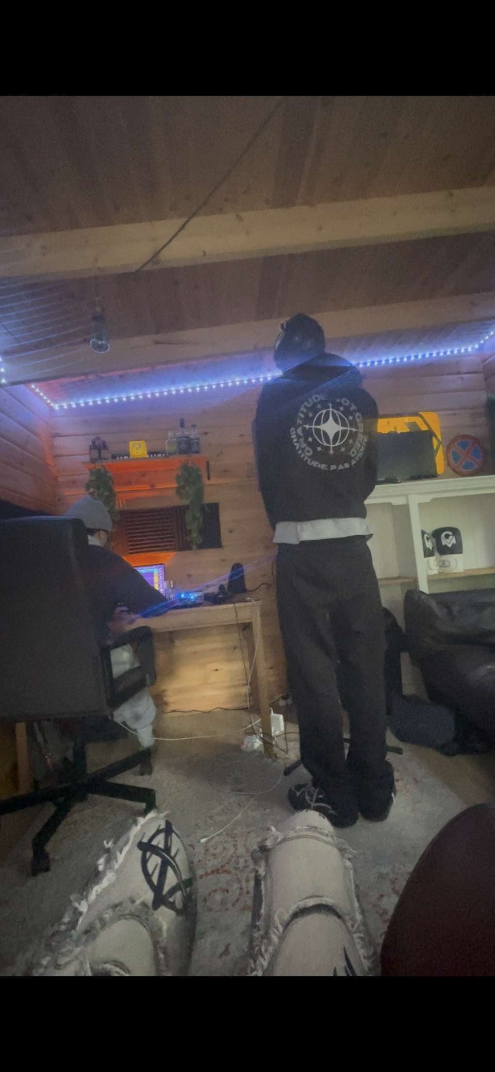 GNG flared tracksuit hoodie