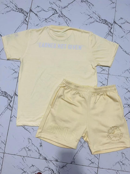 GNG ESSENTIAL SHORT SET SAND