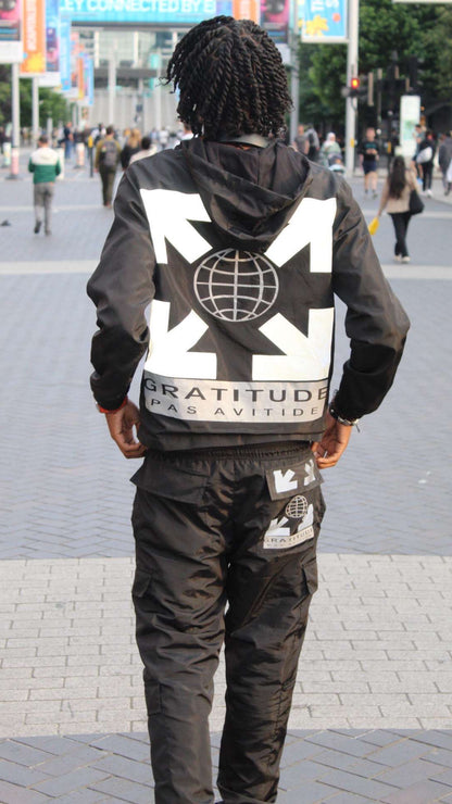 GNG reflective windbreaker bottoms