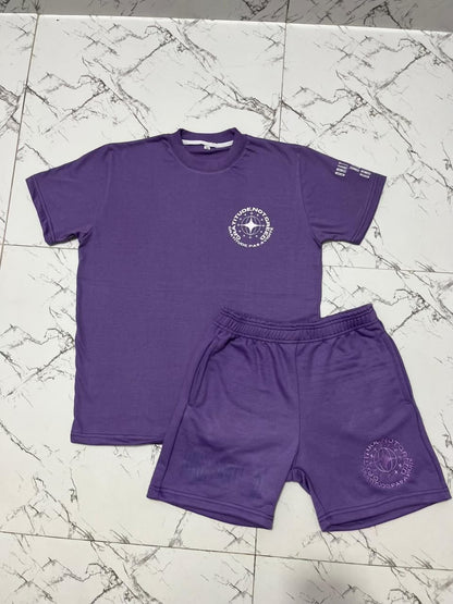 GNG ESSENTIAL SHORT SET PURPLE RAIN