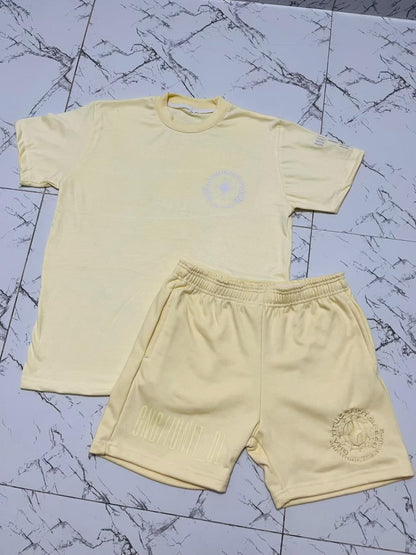 GNG ESSENTIAL SHORT SET SAND